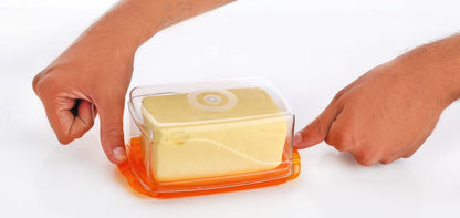 Plastic Cheese Cake Servers Butter Dish Box with Transparent Cover