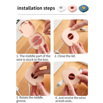 Round Rotatable Data Cable/Wire Organizer